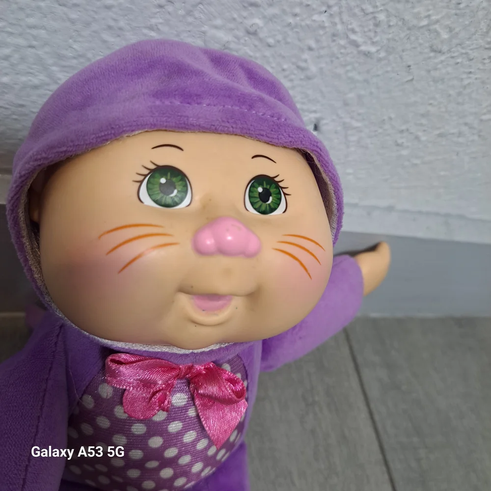Purple Plush Doll with Pink Accents